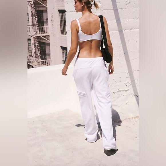 NWOT Free People Movement, Best Of Straight-Leg Pants, Small in White - Picture 3 of 7